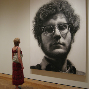 "Frank" by Chuck Close. Photo by Tim Wilson. "Frank" by Chuck Close. Photo by Tim Wilson.